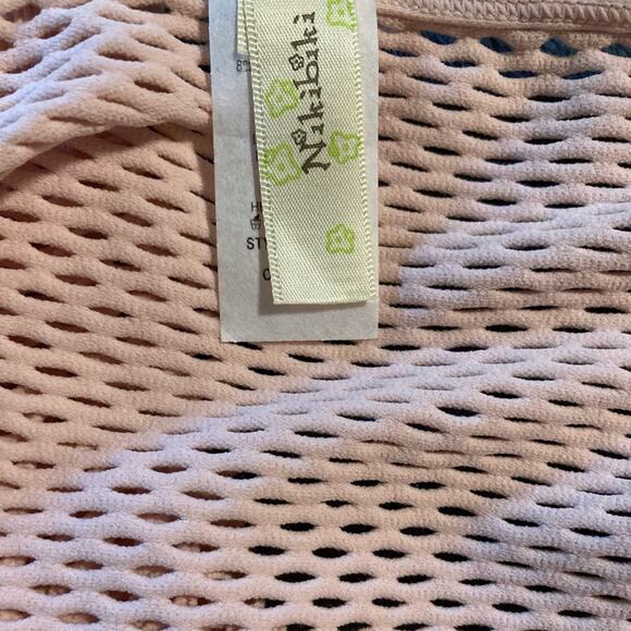 NWOT Nikibiki Soft Pink Seamless Boatneck Mesh Top - Picture 5 of 6